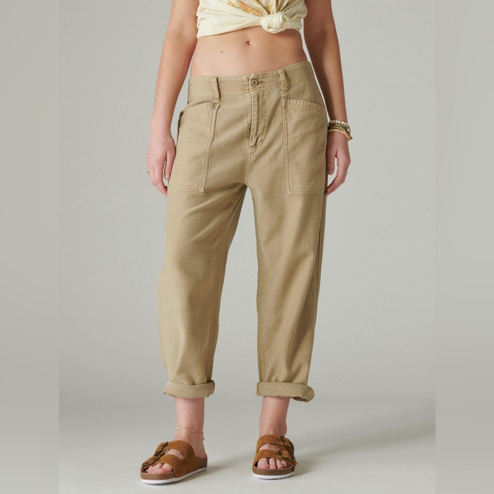 Lucky Brand Khaki Straight Leg Pants